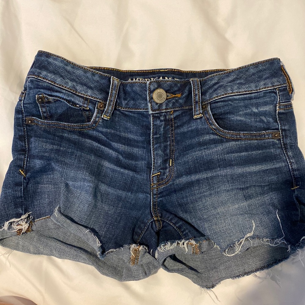 American eagle super stretch jean shorts